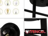💡🕰️ LÁMPARA COLGANTE RISSERVA | VINTAGE NEGRO | 2 BRAZOS AJUSTABLES – 35 USD