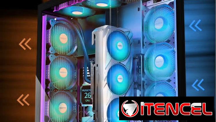 Chasis GAMING Pecera 270° Instalación de forma vertical