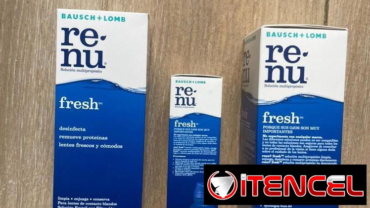 Se vende líquido o agua para lentes de contacto