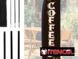Banderola indicativo de ubicación de cafetería