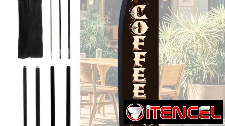 Banderola indicativo de ubicación de cafetería