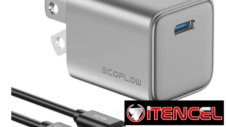 Cargador EcoFlow RAPID 20W GaN con Cable de 60W | Potencia y portabilidad en | Con garantía | videojuegoshabana.com
