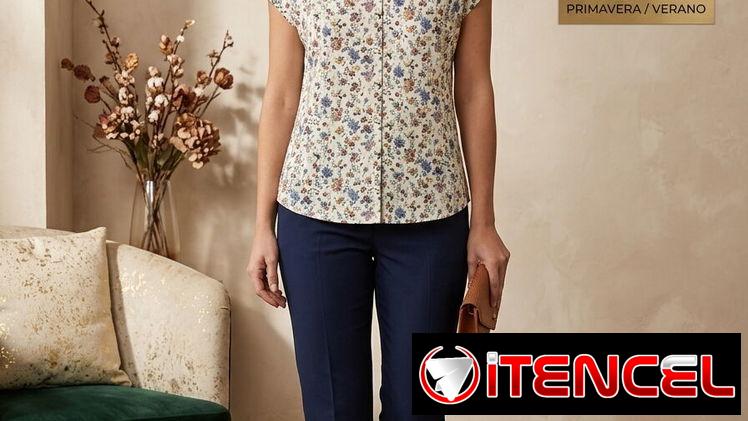 Blusa “Botanica Atelier” – Elegancia Floral de Verano Talla M 14