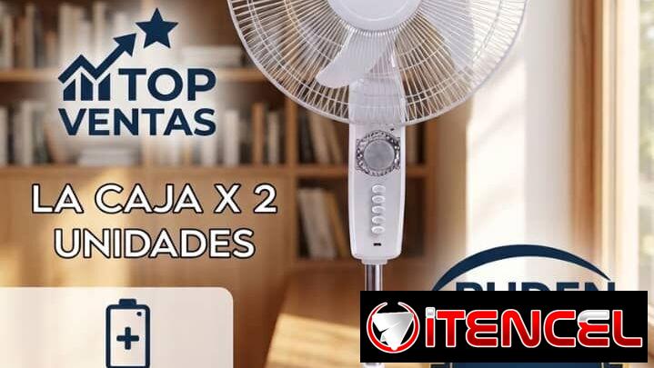 Ventiladores recargables Rudenkov 16 pulgadas