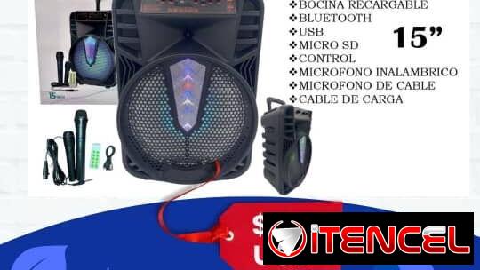 SÚPER REBAJA POR AÑO NUEVO Bocina de 15”