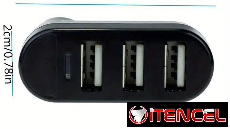 Hub USB Splitter, adaptador 3 puertos USB | Con garantía | videojuegoshabana.com