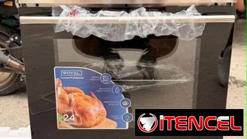 Cocina de gas con horno Royal 24″ y Milexus 24″(con horno y tapa de cristal)