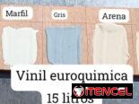 Pintura vinil euroquimica y isaval 15 litros antimoho ATM blanco coco importadas de España en nuestro almacén en playa