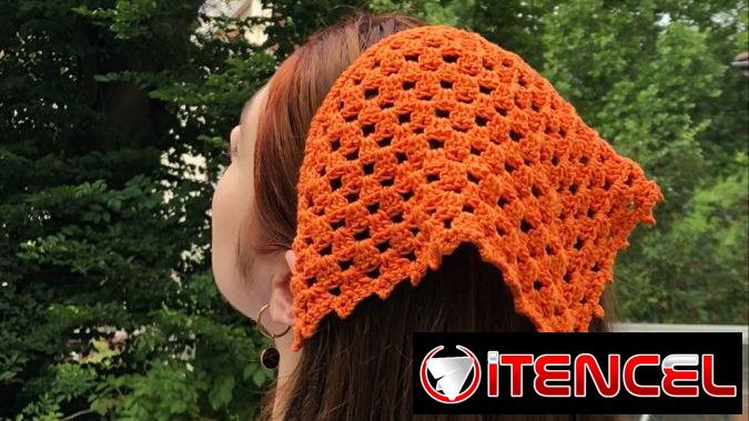 Bandanas tejidas a crochet. Luce la tuya en este verano
