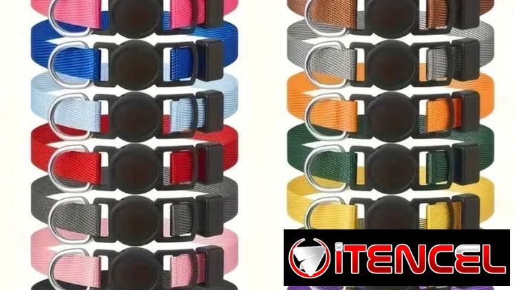 Collares chiquitos para gatos sin cascabel. Cómodos, ligeros y de diseño sencillo.