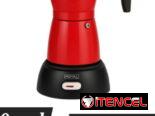Cafeteras eléctricas marca Royal negras y rojas