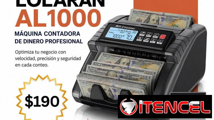 💵 LOLARAN AL1000 – Máquina Contadora de Dinero Profesional | videojuegoshabana.com