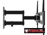 Soporte De Pared Unno Tekno Para TV 32–55” Brazo Articulado Full Motion VESA 400×400 Extensión 16.5” 77lb