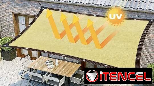 Mallas de sombra o carpa para sombra. Mide 5 x 3 metros. Otras medidas disponibles