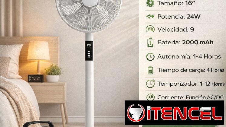 💯 IDEAL PARA 💯 SY USO CON ESTACIONES DE ENERGÍA. VENTILADOR SANKEY 16″ CON MANDO 24W. FACTURA Y GARANTÍA. 📲 54833699