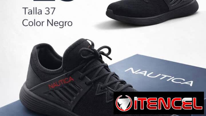 Zapatos Náutica Originales Talla 37 – Negros – Nuevos en Caja – $25 USD