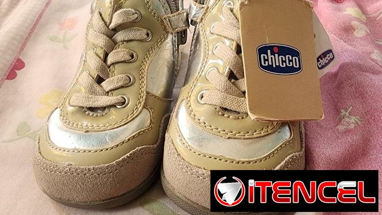 Tenis chicco con etiqueta para bebé de 22 meses