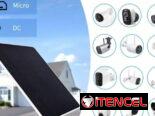 Panel solar para cámaras, celulares, tablets, powerbanks, ajustable a 360 grados y con varios conectores