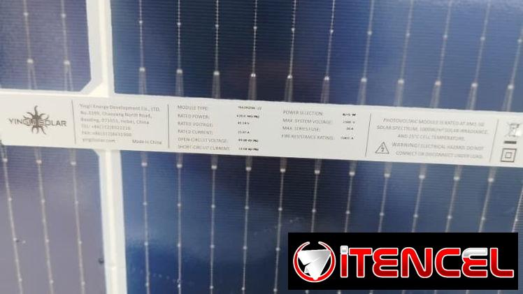PANEL SOLAR BIFACIAL DE 620W