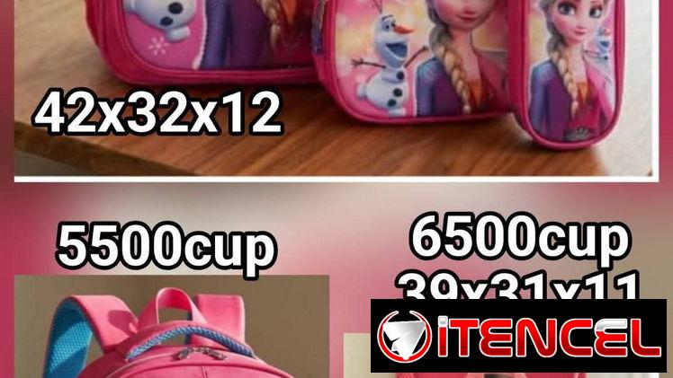 Mochilas 🎒 para todas las edades variedad en los precios según los tamaños, hay temáticas y Bape