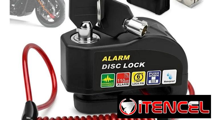 Candado Alarma Moto Accesorios Moto De Disco Impermeable