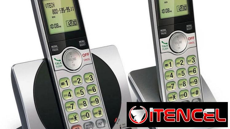 VTech CS6919-2 Dic 6.0 Teléfono Inalámbrico con Identificación de Llamada y Auricular Altavoz, 2 Teléfonos, Plateado/neg