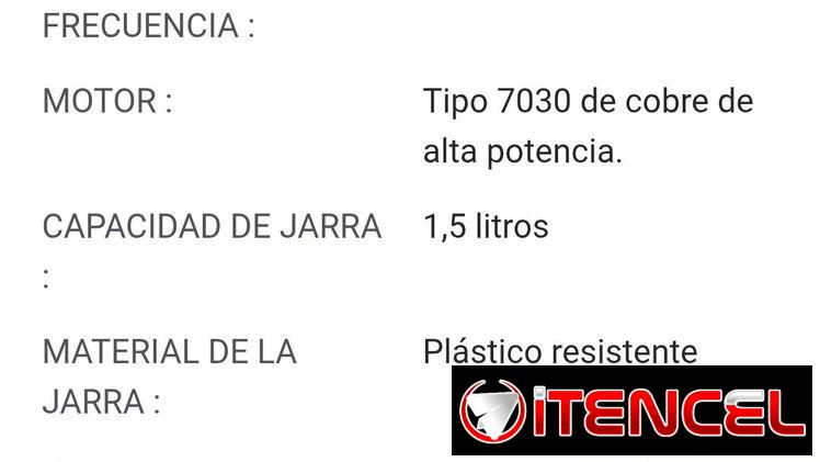 LICUADORA ROYAL DE 1.5 L + PROCESADOR DE ALIMENTOS