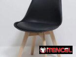 Sillas de asiento de vinipiel , ideales para comedor, cafeterías y home office ⭐️Entrega Incluida⭐️