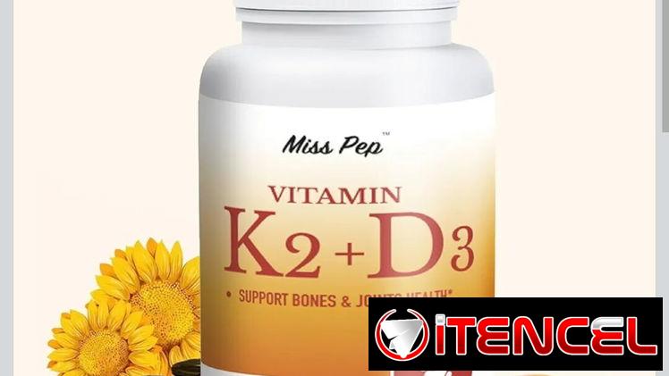 90 cápsulas de vitamina K2+D3. Medicina americana  Para la salud de los huesos y articulaciones!