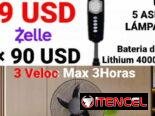 Ventilador Pedestal Recargable 16″ Domicilio Incluido