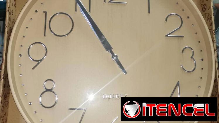Reloj para pared Medida: 20″ Diámetro: 50cm Bateria: 1pila AA(no incluida)