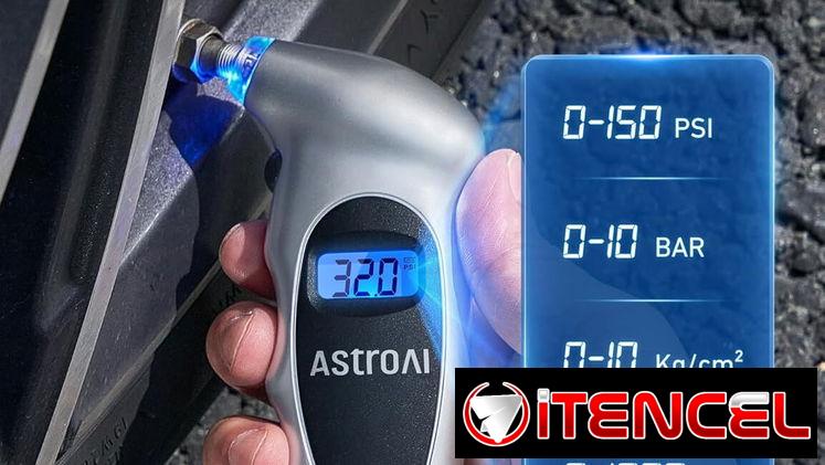 🚗 MEDIDOR DIGITAL PRESIÓN NEUMÁTICOS 150 PSI ASTROAI LCD RETROILUMINADO ENVÍO + GARANTÍA