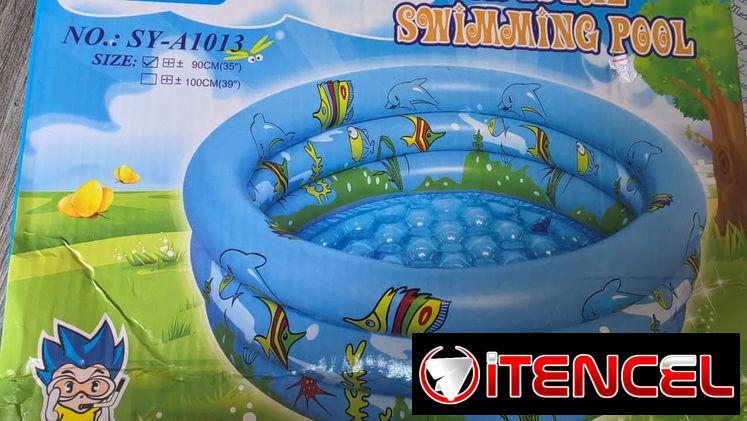 Piscina inflable de 90 cm en azul y rosada. Se hace domicilio en todo cienfuegos.