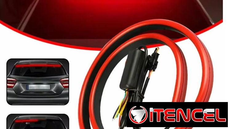 TIRA LED TRASERA MULTIFUNCIONAL DE SILICONA PARA AUTOS. TIRA DE LUZ TRASERA. 3ER STOP
