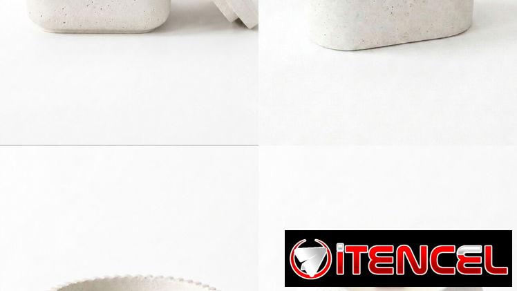 Piezas decorativas cemento / Velas de cera