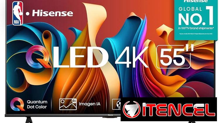520 USD Televisor plasma   Hisense QLED 55 pulgadas modelo QD6  son del 2024