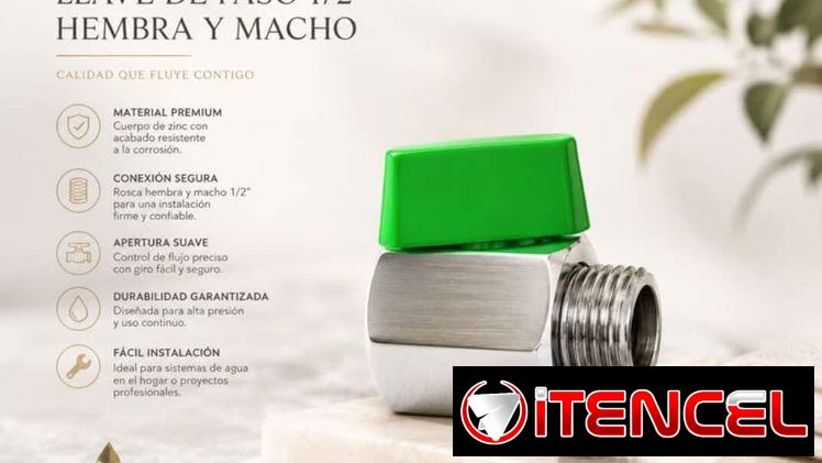 Llave de Paso 1/2″ Hembra – Macho GREENPRO