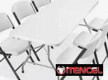 Juego de mesa y sillas pegable