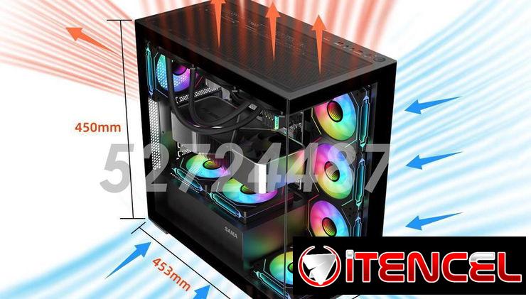 ✅✅52724487 – Chasis Gaming Semi panorámico SAMA SV-01 + 4 fanes ARGB✅✅