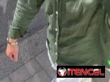 Camisa verde olivo de lino manga largas y mangas cortas , Camisa verde pastel , pantalón verde , pantalón negro de lino