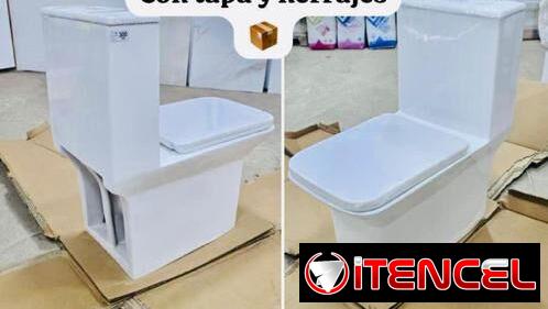 Taza monolítica nueva en caja