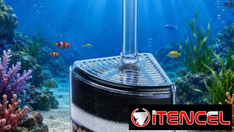 Filtro de Esponja Biológica, canutillos y piedras naturales