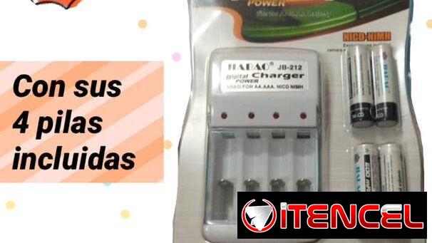 Cargador de Pilas Recargables AA y AAA