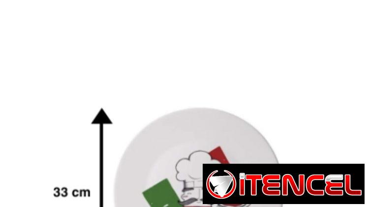 Juego de platos para pizza y risotto marca Bormioli
