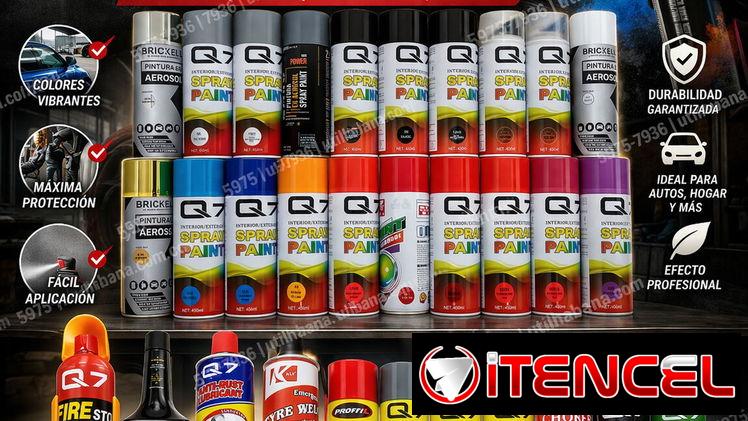 Sprays de pintura 🟢🔴🟡🟠🔵⚪⚫Lugares de venta Marianao-Guanabacoa y mas mensajeria disponible segun el lugar //59757936