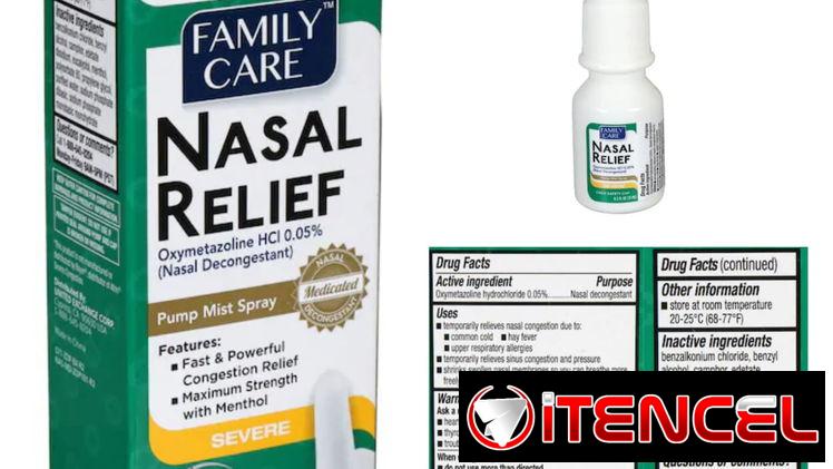 Spray nasal para la congestión, sellados