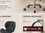 Sillas y sillones de peluquería y Barbería,lavacabezas,camilla y lámpara medialuna
