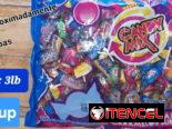Bolsas piñateras de 1.32 y 3lb, paq caramelos, paq chupa-chupas, jugueticos pequeños para regalitos, piñata, libritos