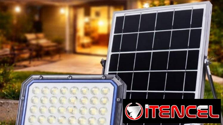 Lámparas de exterior con panel solar de 500, 1000, 2000, 3000w