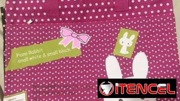Bolsos de lona con zíper tienen dos compartimentos